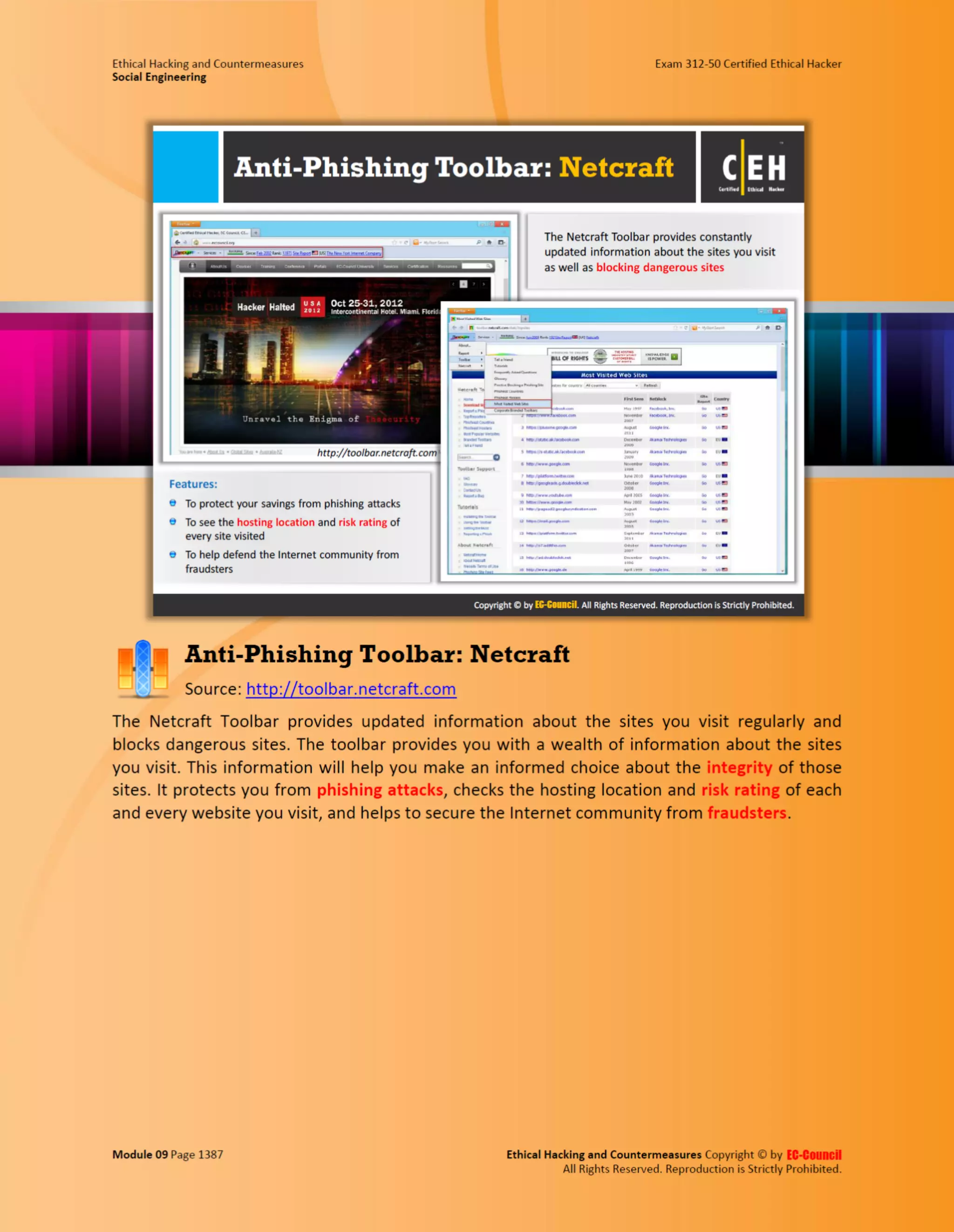 Cehv8 - Module 09: Social Engineering.