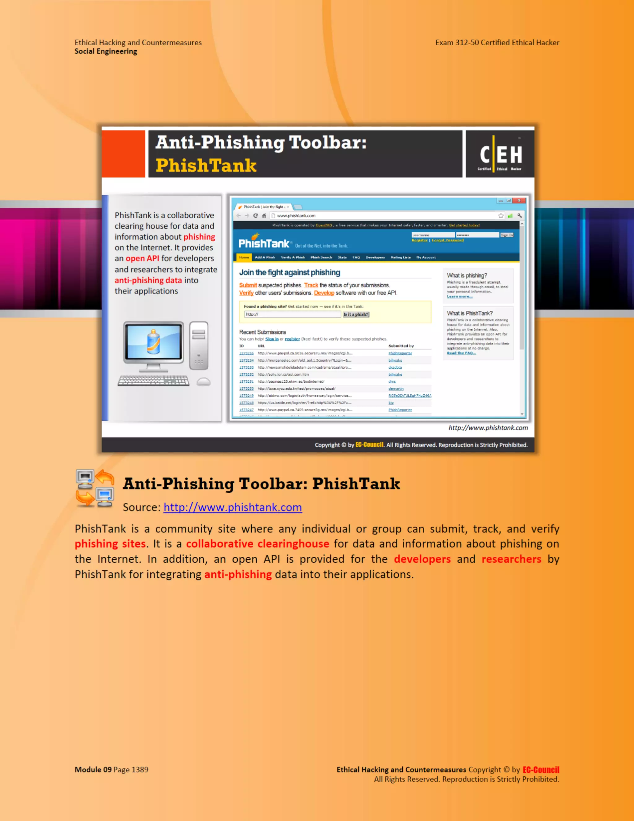 Cehv8 - Module 09: Social Engineering.