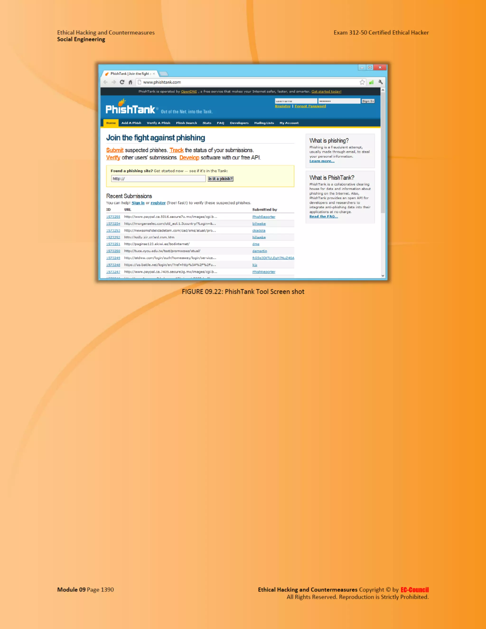 Cehv8 - Module 09: Social Engineering.