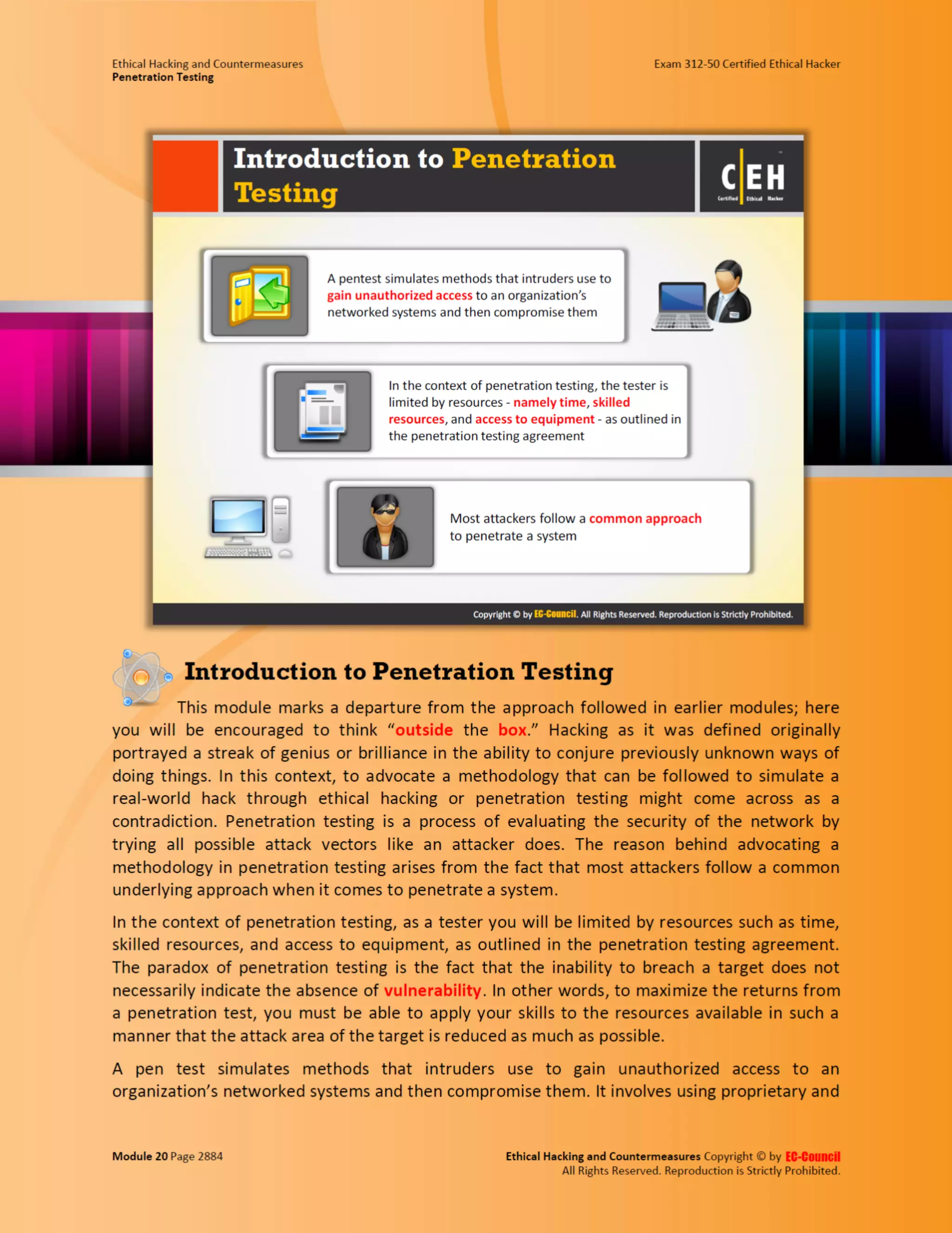 Cehv8 - Module 20: penetration testing