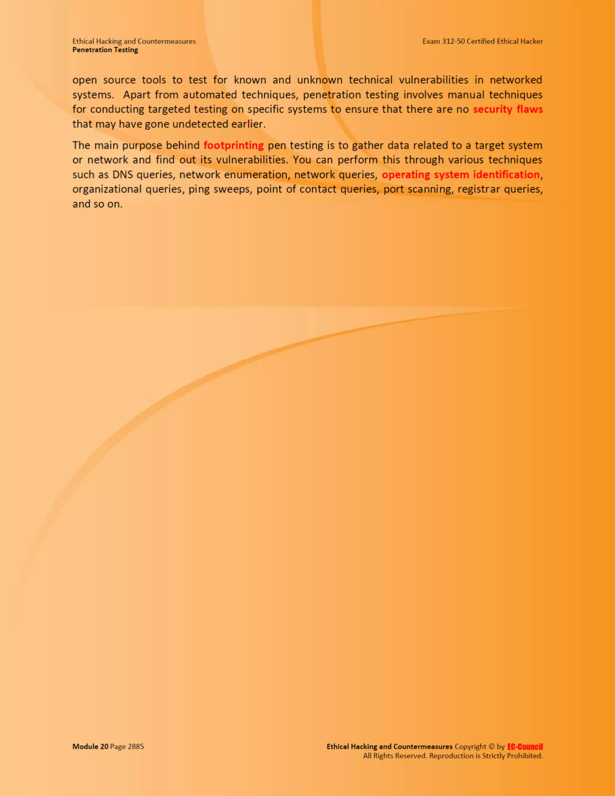Cehv8 - Module 20: penetration testing