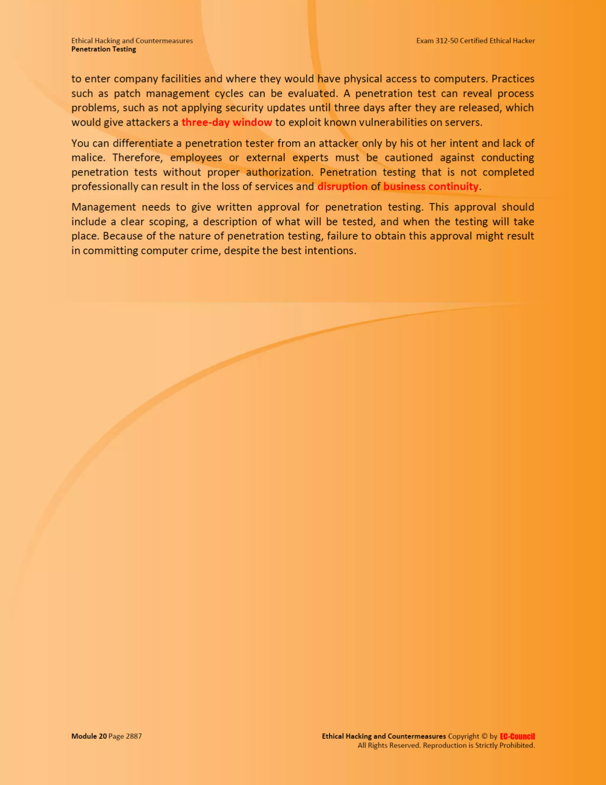 Cehv8 - Module 20: penetration testing