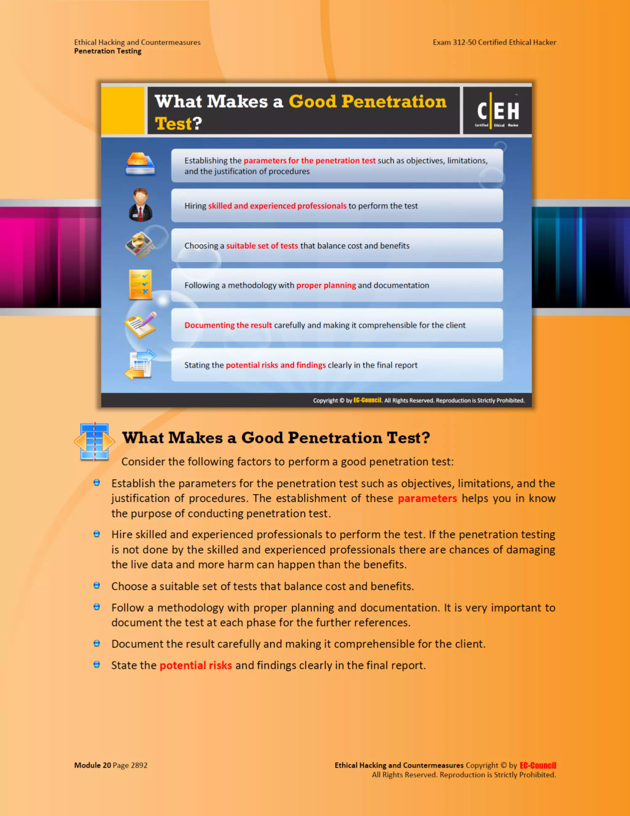 Cehv8 - Module 20: penetration testing