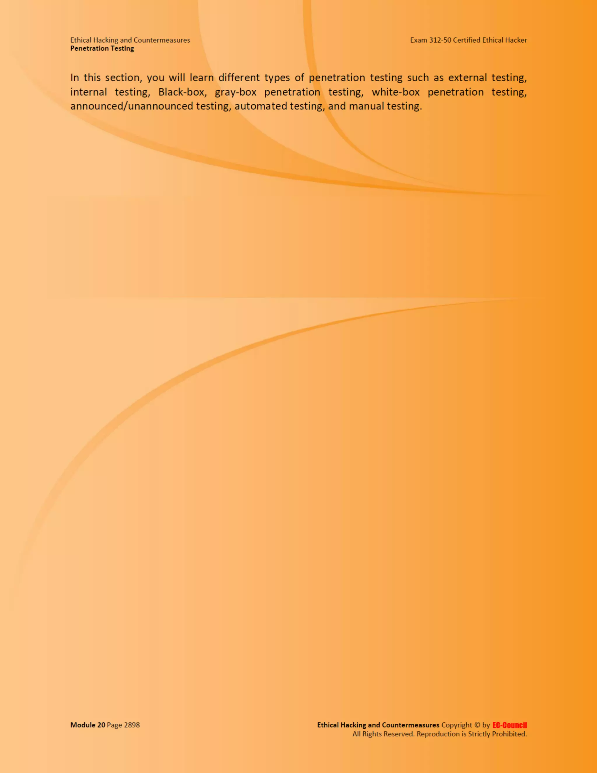 Cehv8 - Module 20: penetration testing