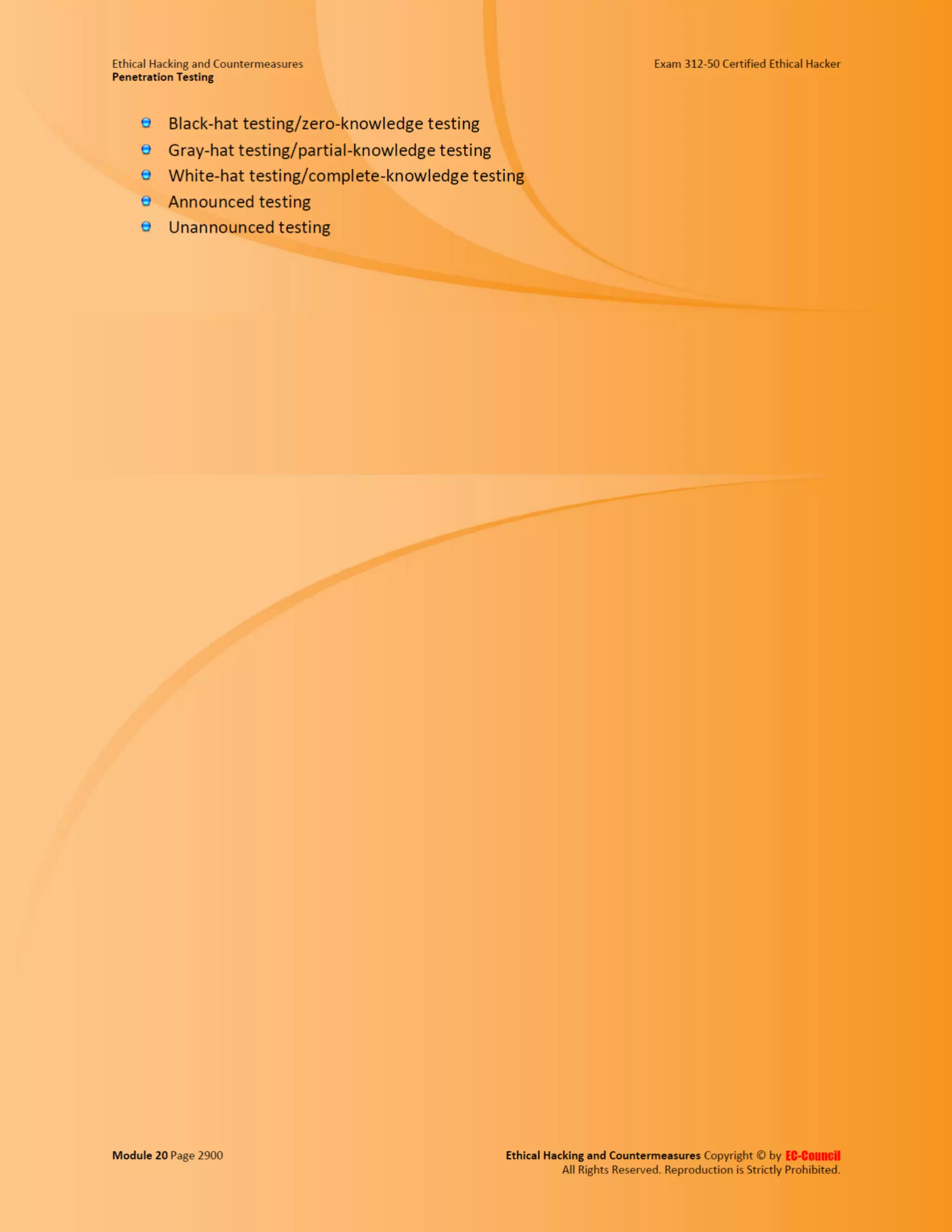 Cehv8 - Module 20: penetration testing