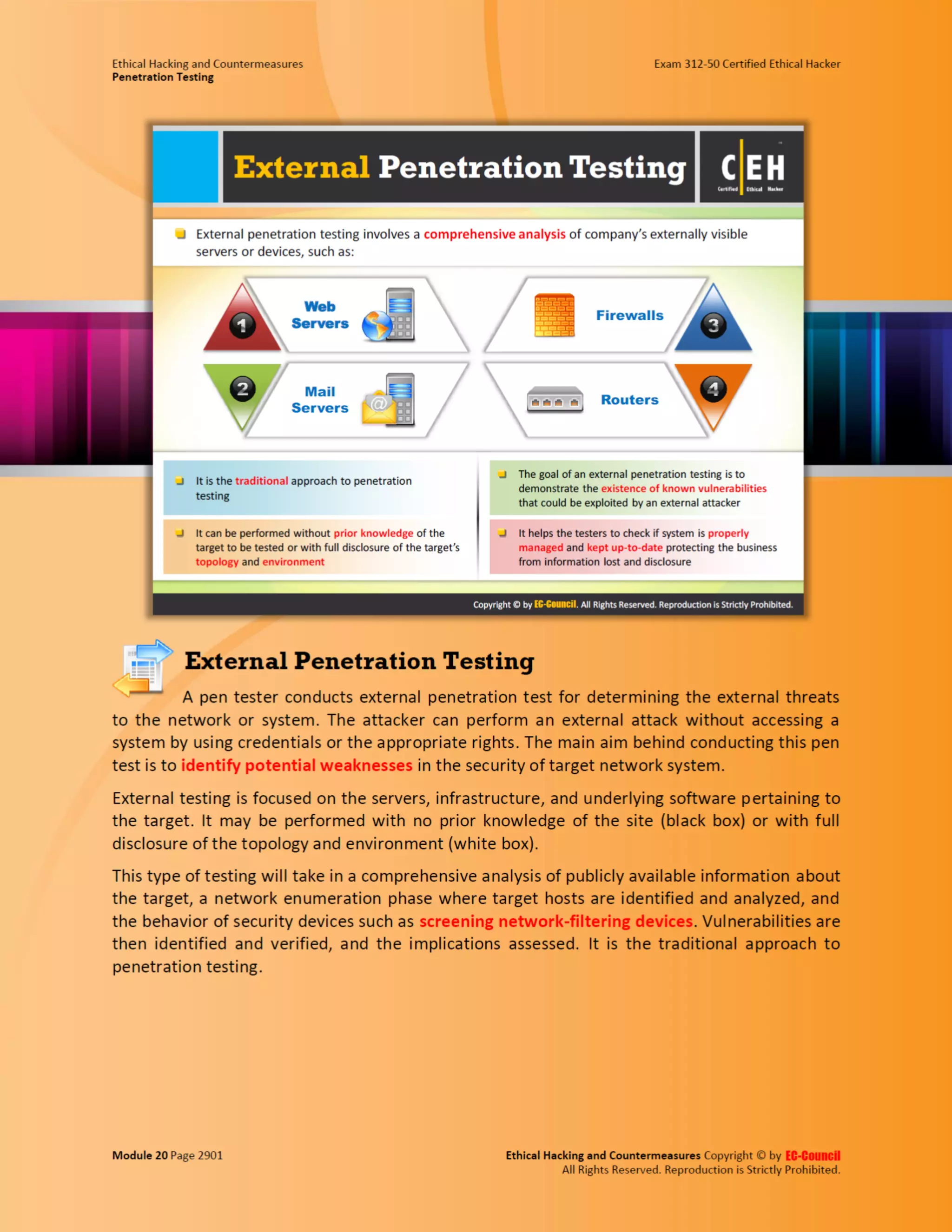 Cehv8 - Module 20: penetration testing