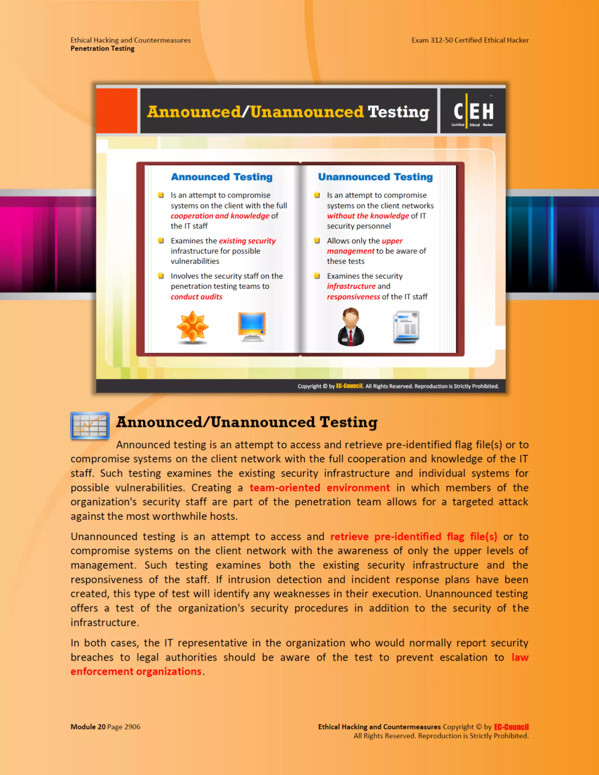 Cehv8 - Module 20: penetration testing