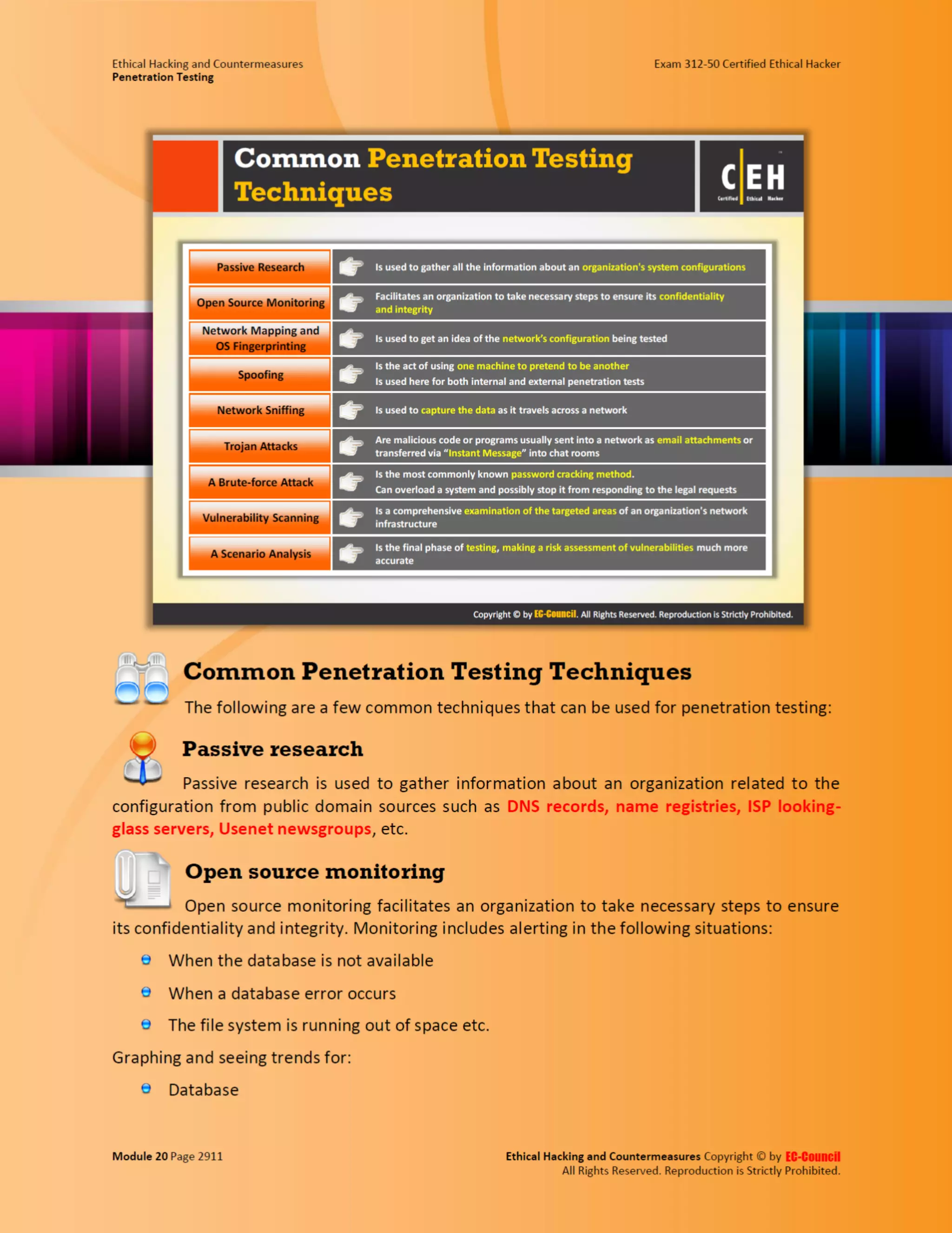 Cehv8 - Module 20: penetration testing