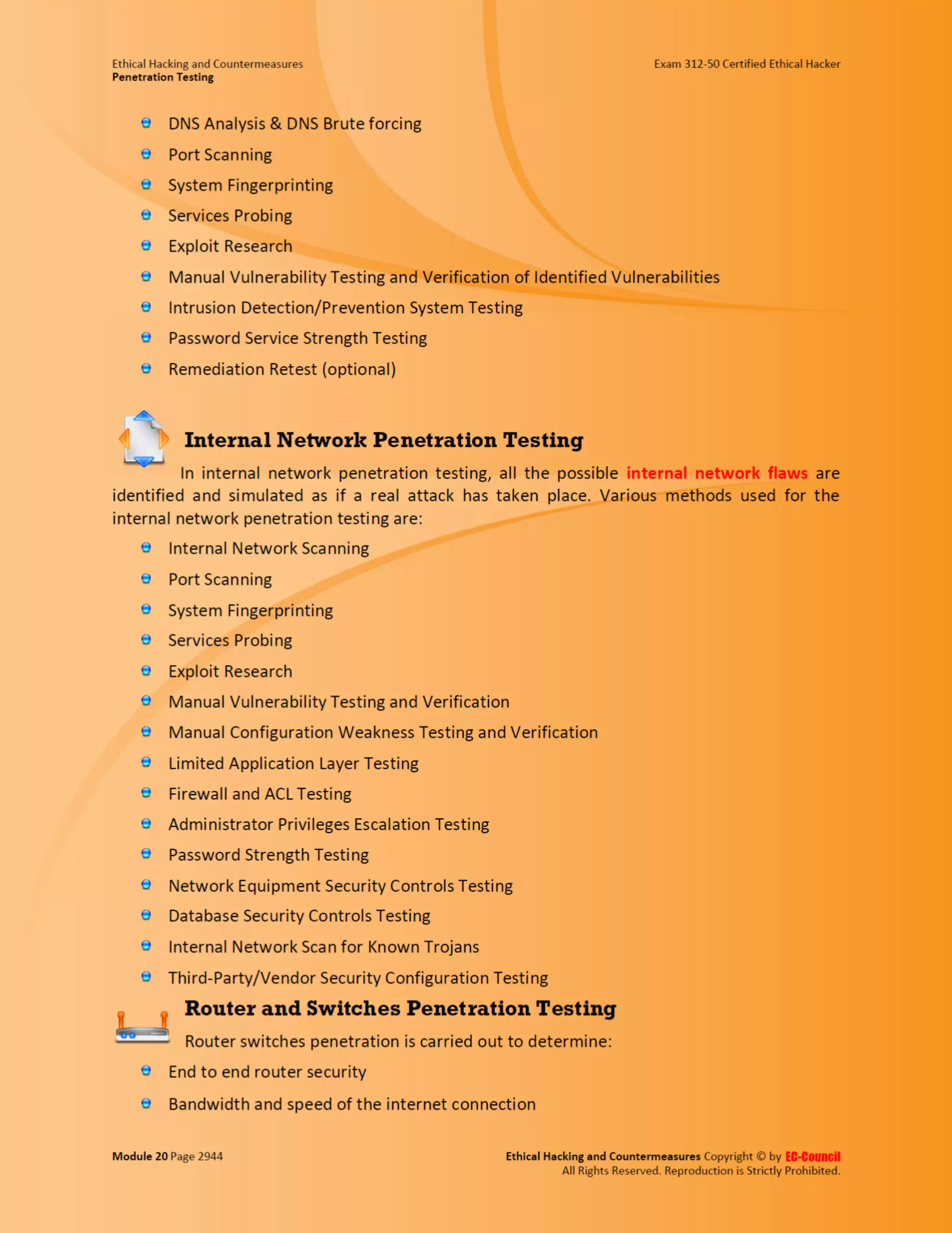 Cehv8 - Module 20: penetration testing