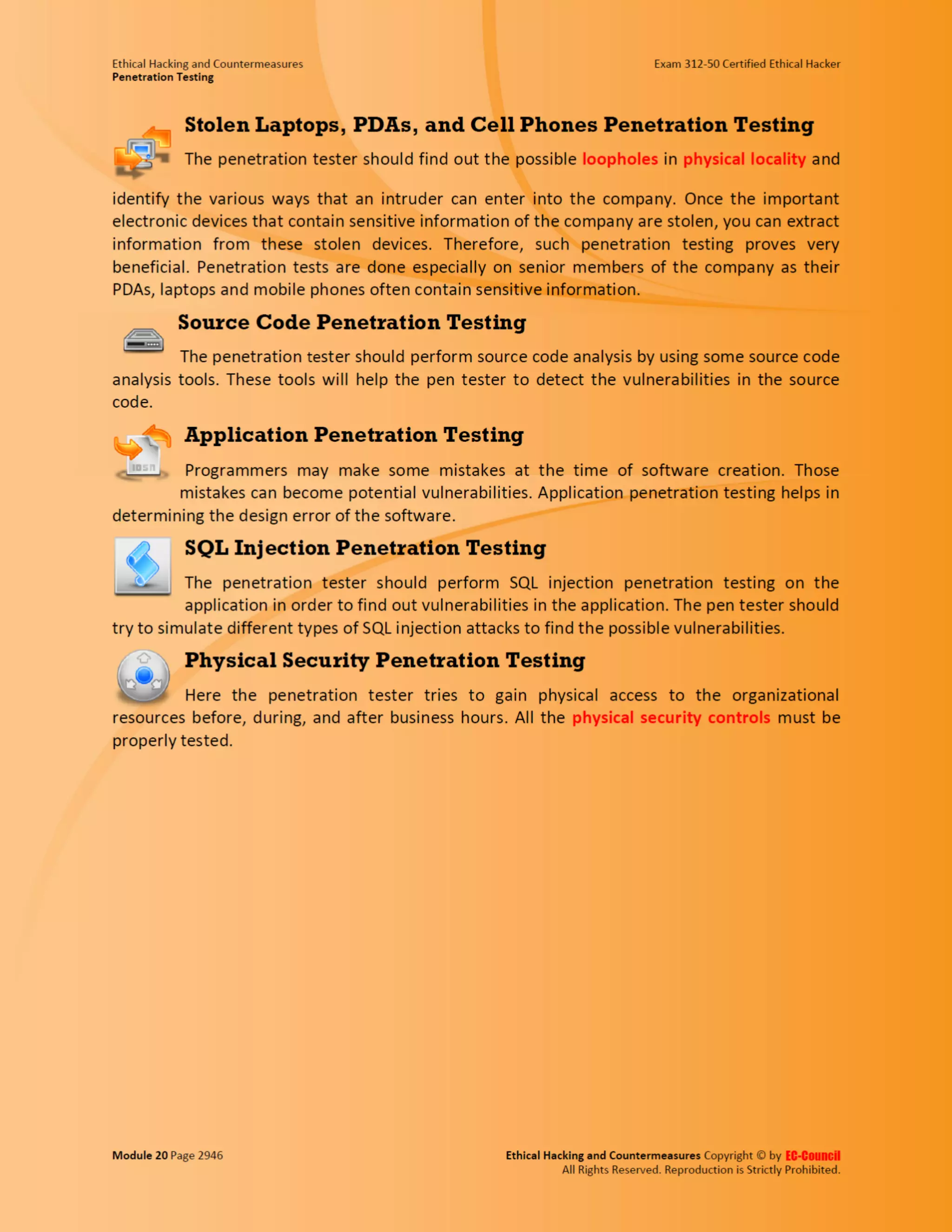 Cehv8 - Module 20: penetration testing