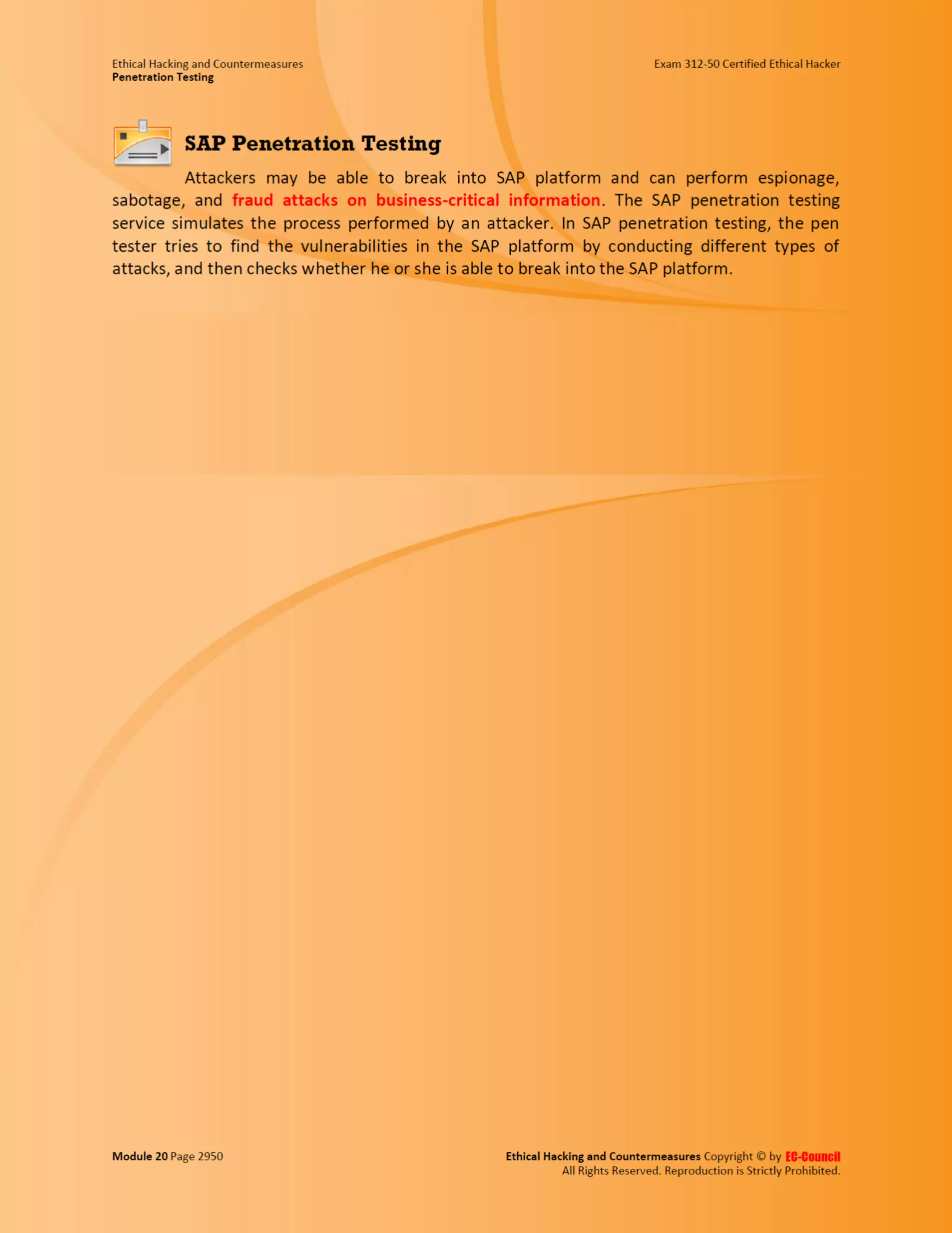 Cehv8 - Module 20: penetration testing