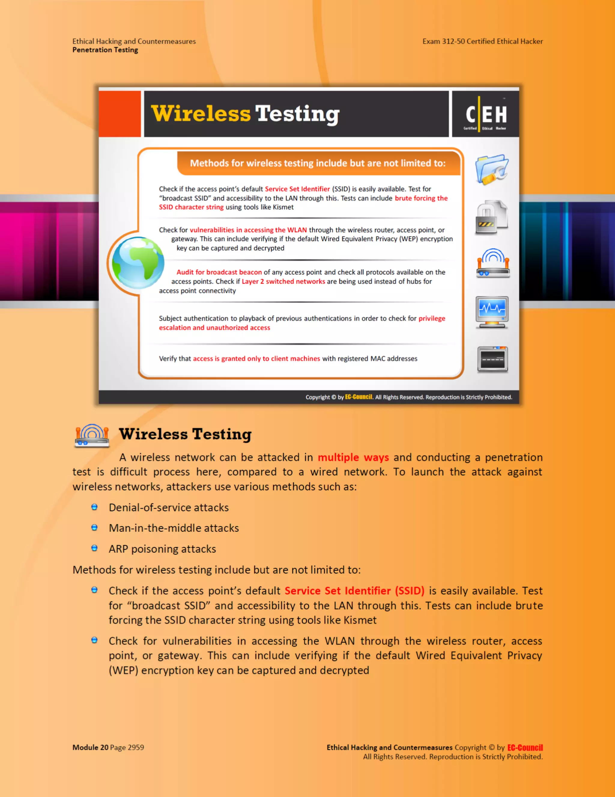 Cehv8 - Module 20: penetration testing