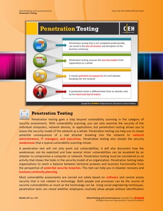 Cehv8 - Module 20: penetration testing
