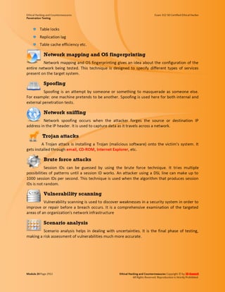 Cehv8 - Module 20: penetration testing