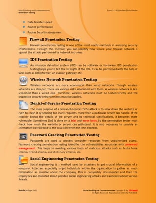 Cehv8 - Module 20: penetration testing