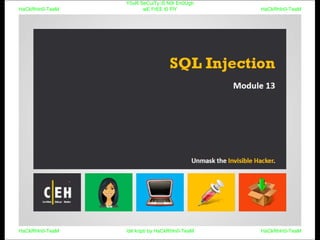 CEHv9 : module 13 - SQL injection | PPT