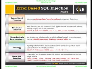 CEHv9 : module 13 - SQL injection
