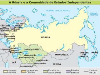 CEI - Comunidade dos Estados Independentes -=EX URSS - Geografia | PPTX