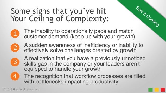 Has Your Growth Company Hit A Ceiling Of Complexity