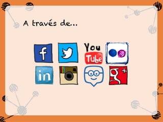 A través de…
 