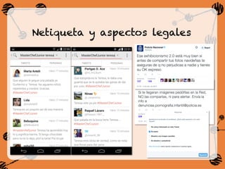 Netiqueta y aspectos legales
 