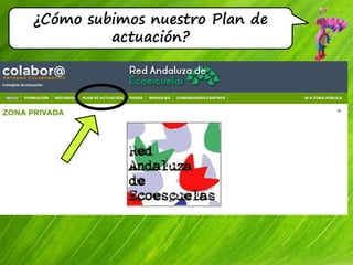 ¿Cómo subimos nuestro Plan de
actuación?
 