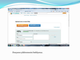Dosyanın yüklenmesini bekliyoruz.