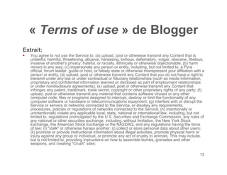 Publier sur internet : restrictions techniques et contractuelles