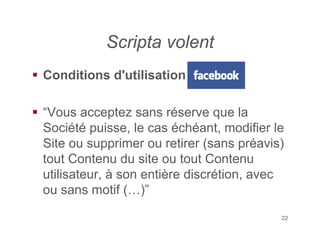 Publier sur internet : restrictions techniques et contractuelles