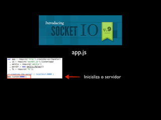 app.js


    Inicializa o servidor
 