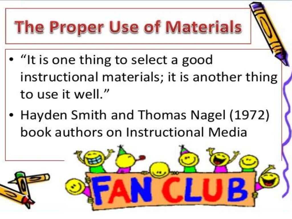 Using and Evaluating Instructional Materials