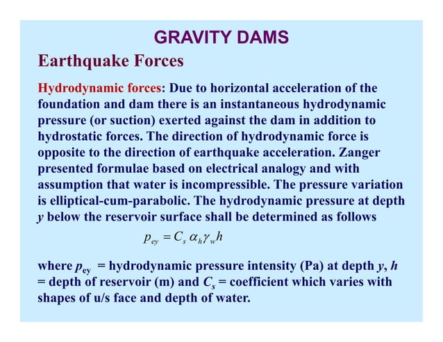 Cel351 Gravity Damforces 1 Pdf Geology Science
