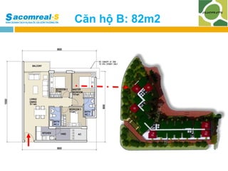 Căn hộ B: 82m2

 