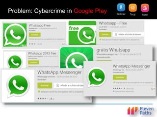 Problem: Cybercrime in Google Play
 