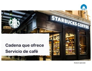 Cadena que ofrece
Servicio de café
 