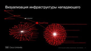 Визуализация инфраструктуры нападающего
91.223.89.201
AS197569
 