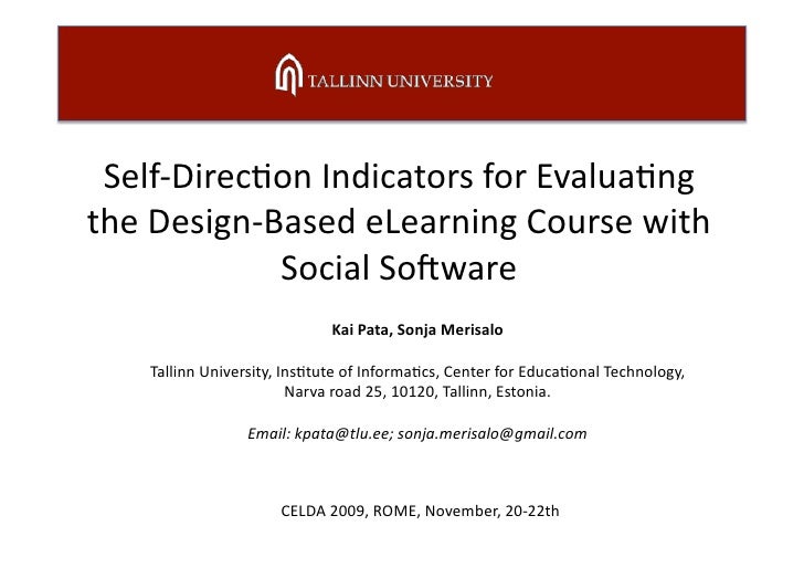 Selfdirection indicators