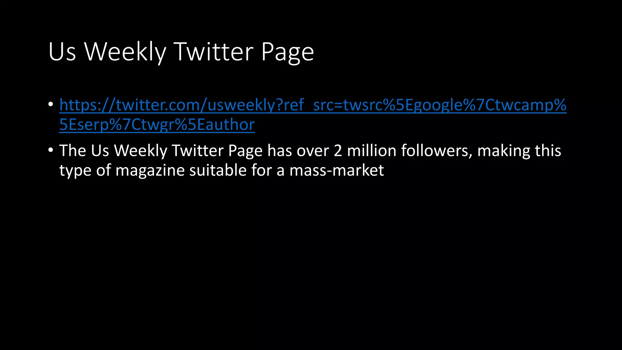 Celeb gossip magazines ppt