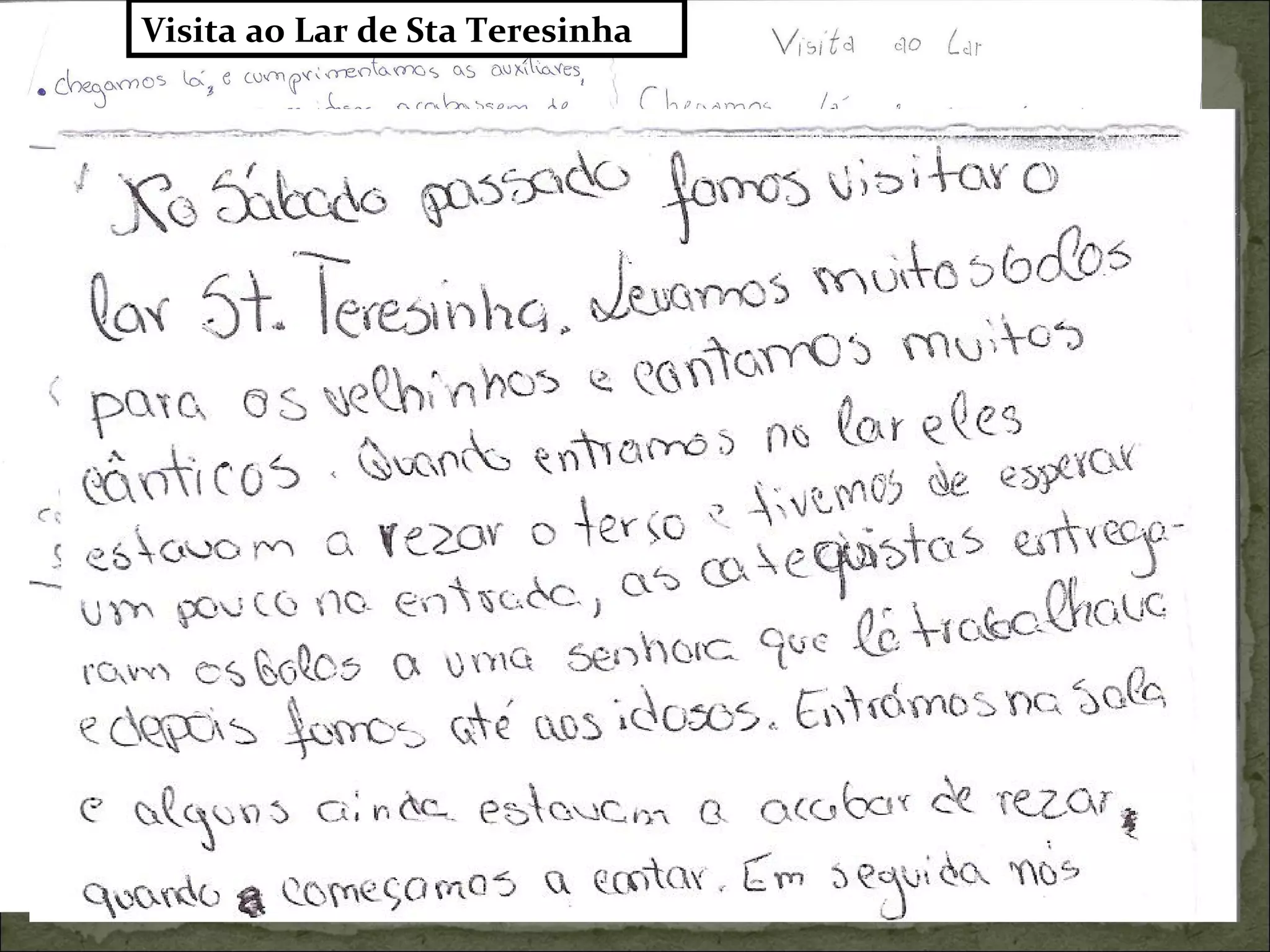 Visita ao Lar de Sta Teresinha