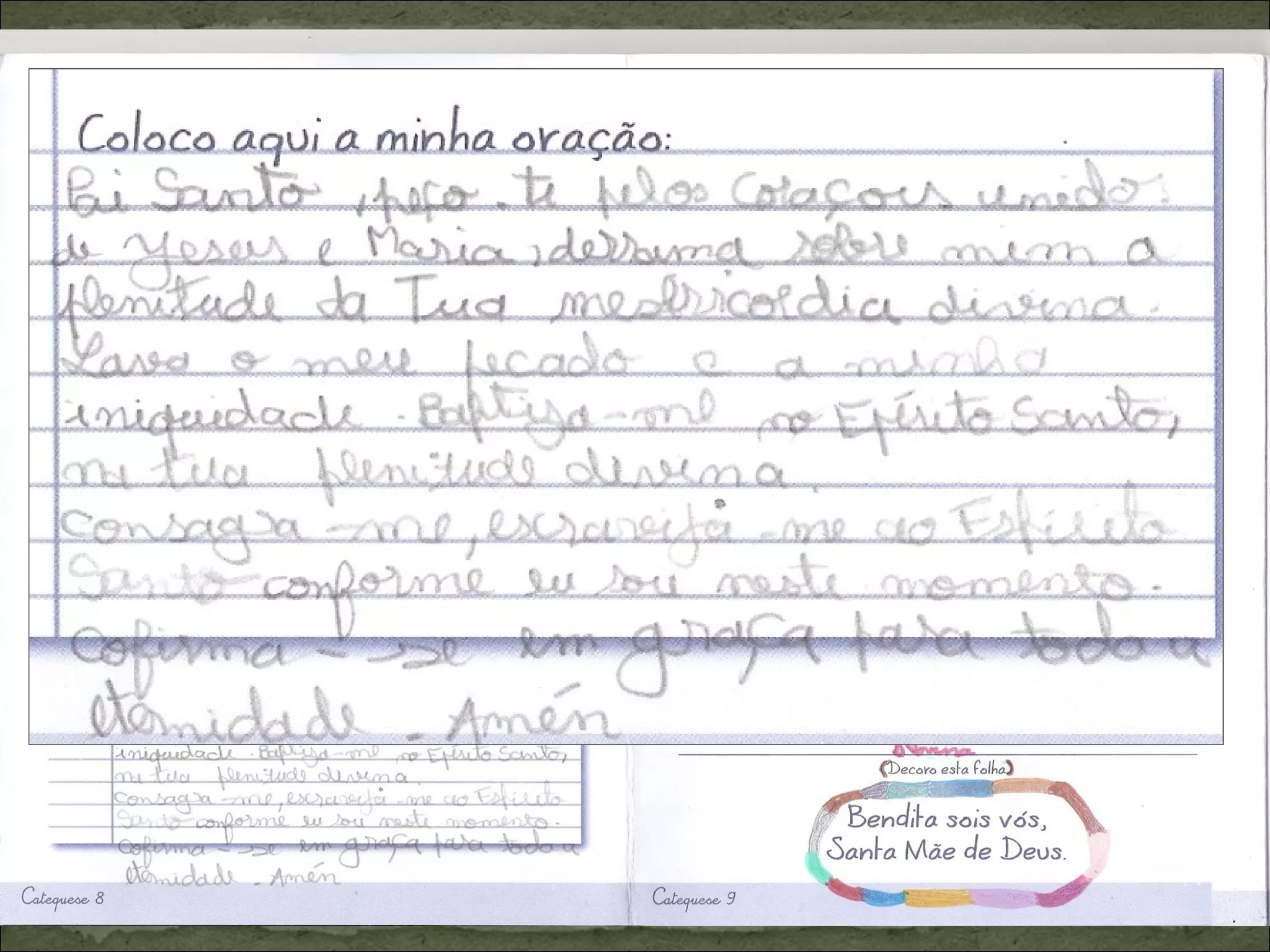 Trabalhos do 5 ano catequese