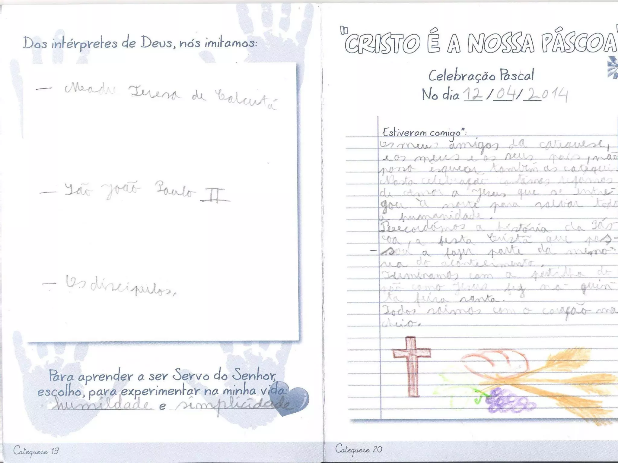 Trabalhos do 5 ano catequese