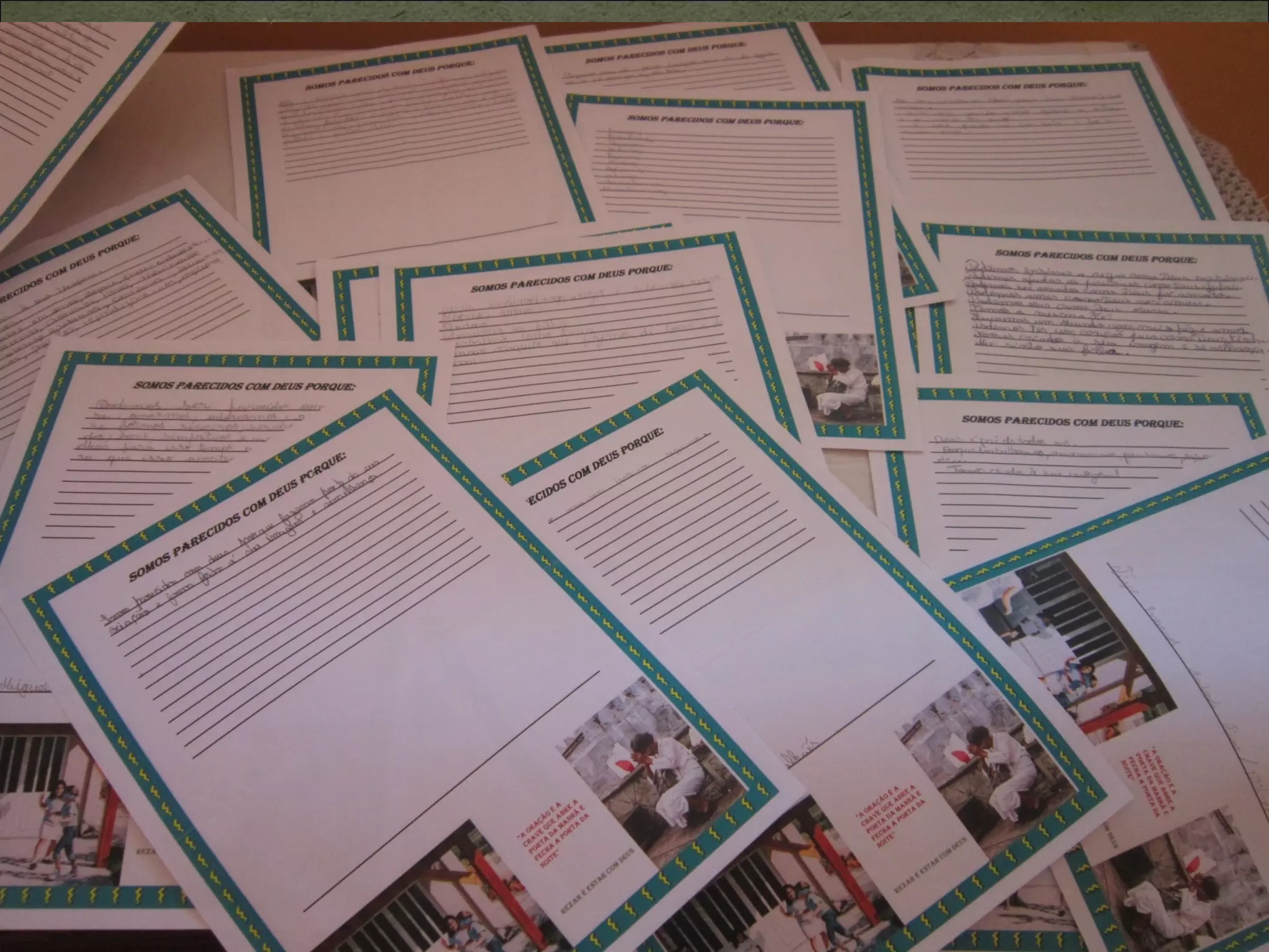 Trabalhos do 5 ano catequese