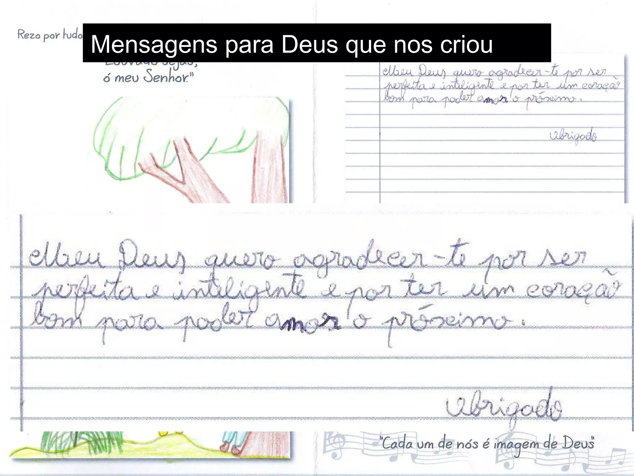 Mensagens para Deus que nos criou