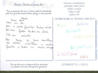 Trabalhos do 5 ano catequese