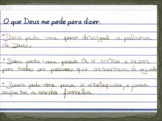 Trabalhos do 5 ano catequese