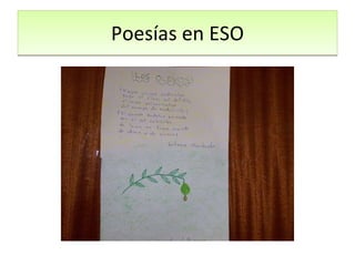 Poesías en ESO 