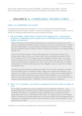 Noviazgo y compromiso Judio hasta la Jupa Hebrea. | PDF