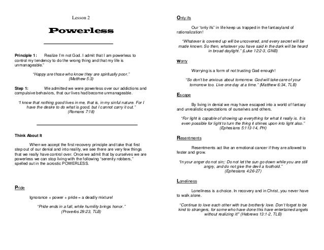 Celebrate Recovery Lesson 9 Worksheet Google Search