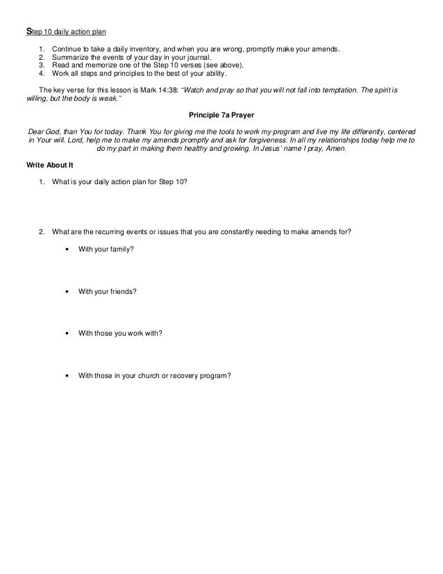32 Celebrate Recovery Step 4 Inventory Worksheet - support worksheet