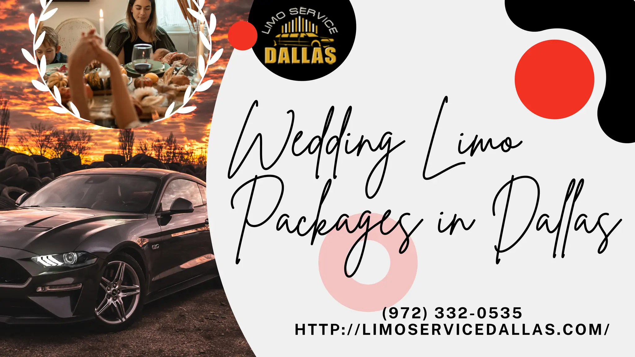 (972) 332-0535
HTTP://LIMOSERVICEDALLAS.COM/
Wedding Limo
Packages in Dallas
 